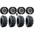 thumbnail image 1 of Valor V03 14" Wheels Black 28" Vampire II Tires Sportsman 550 850 1000, 1 of 4