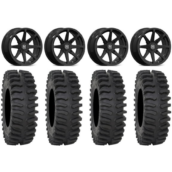 Valor V03 14" Wheels Black 28" XT400 Tires Polaris RZR XP 1000 / PRO XP / Ranger XP 900/1000