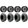thumbnail image 1 of Valor V03 14" Wheels Black 30" Bogger Tires Kawasaki Teryx Mule, 1 of 4