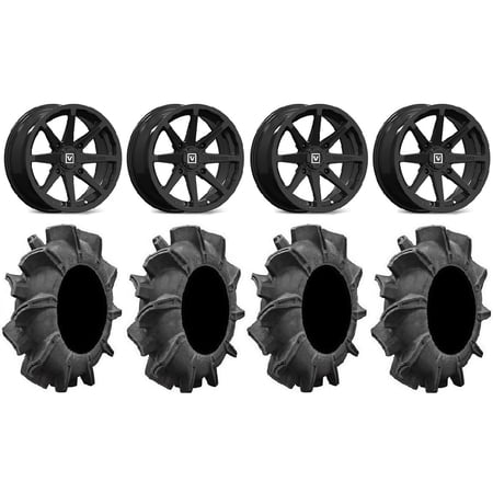 Valor V03 14" Wheels Black 34" Assassinator Tires Sportsman RZR Ranger