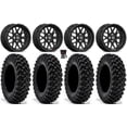 thumbnail image 1 of Valor V03 15" Wheels Black 30" Warrior XT Tires Can-Am Commander Maverick Renegade Outlander Defender, 1 of 4