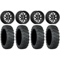 thumbnail image 1 of Valor V03 15" Wheels Black 33" Versa Cross V3 Tires Sportsman RZR Ranger, 1 of 4