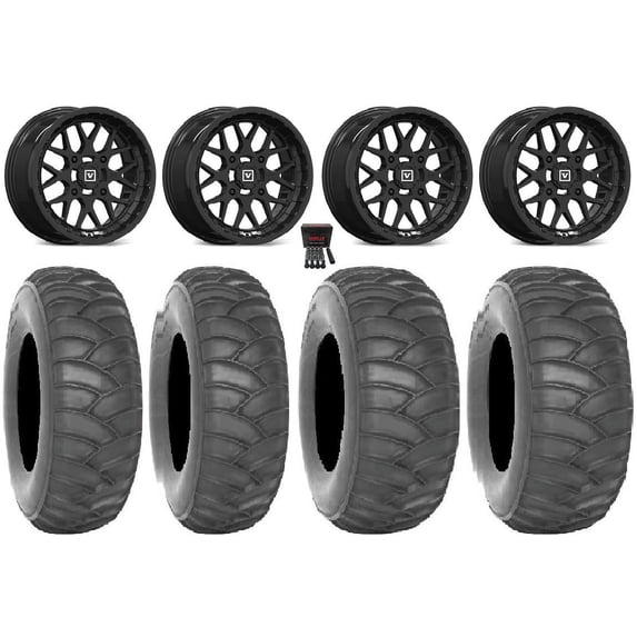 Valor V03 15x7/15x10 Wheels Black 31" SS360 Tires Polaris RZR XP 1000 ...