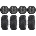 thumbnail image 1 of Valor V05 Beadlock 14" Wheels Black 27" Roctane T4 Tires Sportsman 550 850 1000, 1 of 4