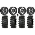 thumbnail image 1 of Valor V05 Beadlock 14" Wheels Black 28" Outlaw M/T Tires Kawasaki Mule Pro FXT, 1 of 4