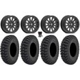 thumbnail image 1 of Valor V05 Beadlock 14" Wheels Black 28" Warrior AT Tires Kawasaki Teryx Mule, 1 of 4