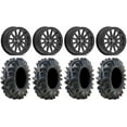 thumbnail image 1 of Valor V05 Beadlock 14" Wheels Black 29.5" Terminator Tires Can-Am Commander Maverick Renegade Outlander Defender, 1 of 4