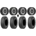 thumbnail image 1 of Valor V05 Beadlock 14" Wheels Black 30" Alpha Tires Can-Am Commander Maverick Renegade Outlander Defender, 1 of 4