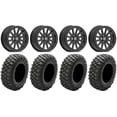 thumbnail image 1 of Valor V05 Beadlock 14" Wheels Black 30" Crawler XG Tires Kawasaki Mule Pro FXT, 1 of 4