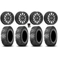 thumbnail image 1 of Valor V05 Beadlock 14" Wheels Black 30" Predator Tires Kawasaki Mule Pro FXT, 1 of 4