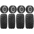 thumbnail image 1 of Valor V05 Beadlock 14" Wheels Black 30" Reptile Tires Kawasaki Mule Pro FXT, 1 of 4