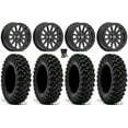 thumbnail image 1 of Valor V05 Beadlock 14" Wheels Black 30" Warrior XT Tires Can-Am Commander Maverick Renegade Outlander Defender, 1 of 4