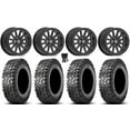 thumbnail image 1 of Valor V05 Beadlock 15" Wheels Black 30" Predator Tires Kawasaki Mule Pro FXT, 1 of 4