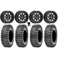 thumbnail image 1 of Valor V07 Beadlock 15" Wheels Black 32" Roxxzilla 396 Tires Sportsman RZR Ranger, 1 of 4