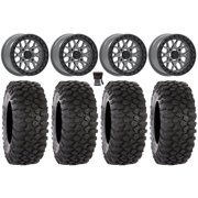 Valor V07 Beadlock 15" Wheels Graphite 33" XC450 Tires Sportsman RZR Ranger