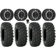 thumbnail image 1 of Valor V08 Beadlock 15" Wheels Black 30" XTR370 Tires Can-Am Commander Maverick Renegade Outlander Defender, 1 of 4