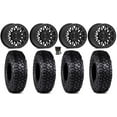 thumbnail image 1 of Valor V08 Beadlock 15" Wheels Black 35" Intersect Tires Can-Am Commander Maverick Renegade Outlander Defender, 1 of 4