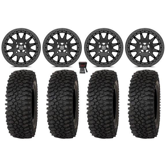 Valor V09 Beadlock 15" Wheels Black 32" Roctane STX Tires Polaris RZR XP 1000 / PRO XP / Ranger XP 900/1000