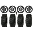 thumbnail image 1 of Valor V09 Beadlock 15" Wheels Black 32" Roctane STX Tires Sportsman RZR Ranger, 1 of 4