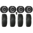thumbnail image 1 of Valor V09 Beadlock 15" Wheels Black 35" RC500 Tires Polaris RZR Turbo R & Pro R Ranger 1500 Xpedition, 1 of 4
