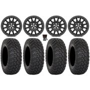 Valor V09 Beadlock 15" Wheels Black 35" RT320 Tires Can-Am Commander Maverick Renegade Outlander Defender