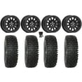 thumbnail image 1 of Valor V09 Beadlock 15" Wheels Black 37" RC500S Sticky Tires Can-Am Commander Maverick Renegade Outlander Defender, 1 of 4