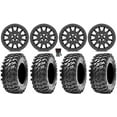 thumbnail image 1 of Valor V09 Beadlock 15" Wheels Charcoal 30" Rampage Tires Sportsman RZR Ranger, 1 of 4
