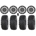 thumbnail image 1 of Valor V09 Beadlock 15" Wheels Charcoal 32" Roctane T4 Tires Can-Am Maverick R, 1 of 4
