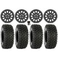 thumbnail image 1 of Valor V09 Beadlock 15" Wheels Charcoal 32" XC450 Tires Kawasaki Teryx Mule, 1 of 4