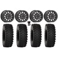 thumbnail image 1 of Valor V09 Beadlock 15" Wheels Charcoal 33" ATX470 Tires Polaris RZR Turbo R & Pro R Ranger 1500 Xpedition, 1 of 4