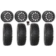 Valor V09 Beadlock 15" Wheels Charcoal 33" RC500S Sticky Tires Polaris RZR XP 1000 / PRO XP / Ranger XP 900/1000