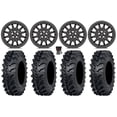 thumbnail image 1 of Valor V09 Beadlock 15" Wheels Charcoal 34" MT911 Tires Sportsman RZR Ranger, 1 of 4