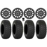 Valor V09 Beadlock 15" Wheels Charcoal 35" RT320 Tires Sportsman RZR Ranger