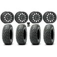 thumbnail image 1 of Valor V09 Beadlock 15" Wheels Charcoal 35" RocScraper Tires Polaris RZR Turbo R & Pro R Ranger 1500 Xpedition, 1 of 4