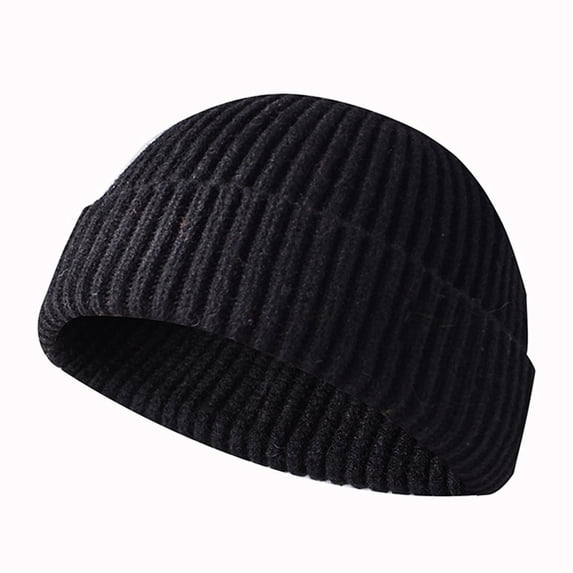 Valora Acrylic Winter Knit Hat Warm Caps For Women Men Baseball Casual Black Black