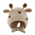 thumbnail image 1 of Valora Baby Winter Hat Soft Warm Knitted Cute Ears for Boys Girls Kids Toddler Outdoor Headwear Beige, 1 of 7