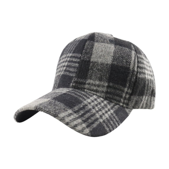 Valora Black Red Plaid Baseball Cap For Men Women Fashion Outdoor Sun Hat Stylish Adjustable Breathable Visor Black Black