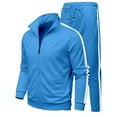 thumbnail image 1 of Valora Casual Tracksuit Set for Daily and Training Hooded Sweatshirt with Jogger Pants Relaxed Fit Activewear Ensemble for Autumn Winter Sky Blue L, 1 of 2