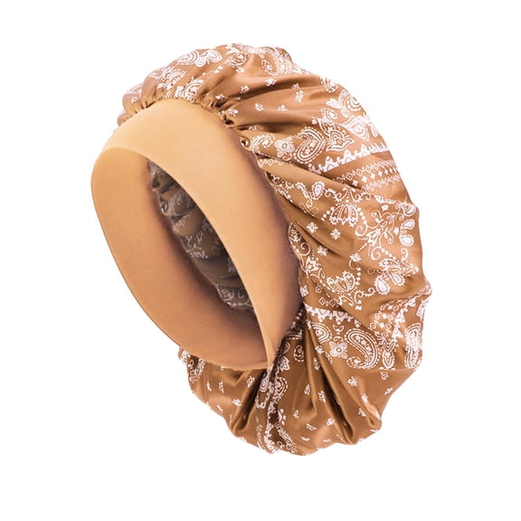 Valora Double Layer Sleep Hat Satin Lined Loose Tight Fitting Leisure Baseball Caps Gold Gold