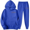 thumbnail image 1 of Valora Everyday Men's Athletic Sweatsuits Set for Daily Casual Wear Two Piece Comfort Fit Coordinated Jogging Outfits Blue 3XL, 1 of 4