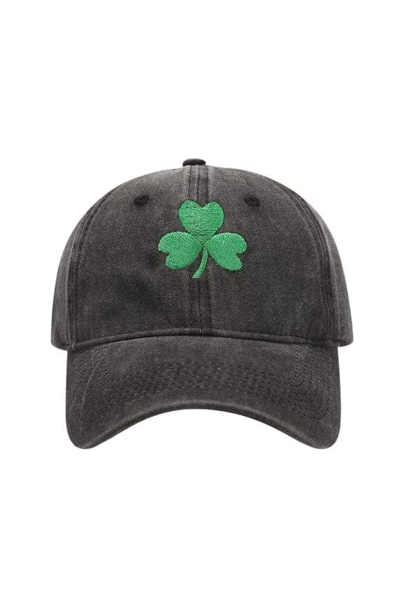 Irish Green Baseball Cap Couples Hat Embroidered Unisex Adjustable Snapback Black Black