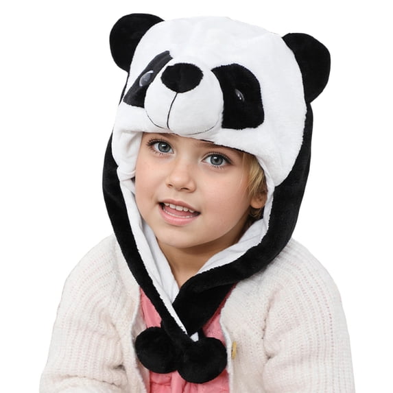 Valora Kids Hats Featuring Cozy Ears For Winter Warmth And Animal Theme Headwear For Little Black