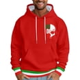 thumbnail image 1 of Valora Men Sweatshirt Men's Hoodies And Sweatshirts Italy Letter Print Hoodie Casual Comfort Daily Wear For Men With Stylish Design And Versatile Everyday Outfits Red M, 1 of 4