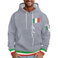 thumbnail image 1 of Valora Men Sweatshirt Men's Hoodies Sweatshirts Stylish Italian Print Letter Hoodie For Men Comfortable Casual Wear With Adjustable Drawstring And Soft Fabric Ideal For Year Round Fashion Light, 1 of 4