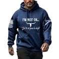 thumbnail image 1 of Valora Men Sweatshirt Men's Hoodies Sweatshirts Veteran Printed Hooded Double Layered Hoodie for Casual Comfort and Style Blue 4XL, 1 of 4