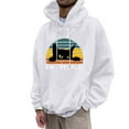 thumbnail image 1 of Valora Men Sweatshirt heavyweight pullover hooded sweatshirt with stylish front pocket and adjustable drawstring for everyday casual comfort in autumn winter White 2XL, 1 of 4