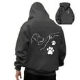 thumbnail image 1 of Valora Men Winter Outfit Casual Hoodie with Cute Puppy Print for Everyday Comfort – Loose Fit Pullover Sweatshirt for Autumn Winter Fashion Grey XL, 1 of 5