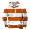 thumbnail image 1 of Valora Men Winter Outfit Men's Fall And Winter Hooded Sweatshirt With Drawstring Casual Loose Fit Sweater For Everyday Wear Orange XL, 1 of 2