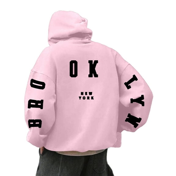 Valora Men Winter Outfit Men's Hooded Sweatshirt Casual Streetwear Loose Fit for Fall Winter Everyday Wear RD1 S