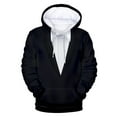 thumbnail image 1 of Valora Men Winter Outfit Men's Hoodies Sweatshirts Product Title 3D Suit Hoodie for Men | Tuxedo Design Funny Hoodie for Birthday Party | Classic Humorous Hooded Sweatshirt L, 1 of 2